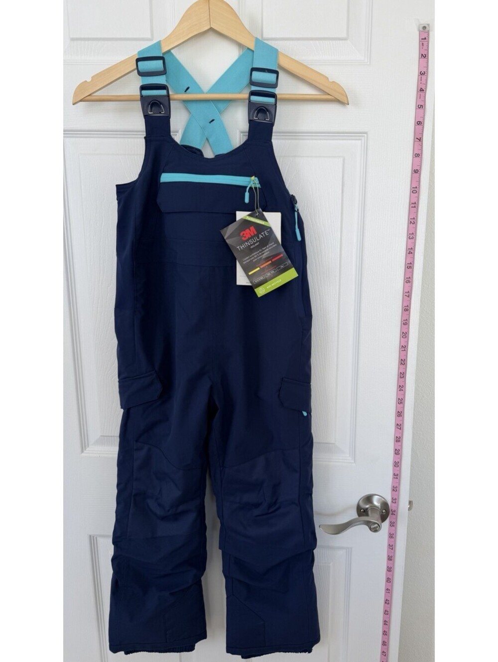 All in Motion Kids' Sport Snow Bib with 3M Thinsulate Insulation Navy Blue Small